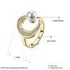 Trendy Women Brass Finger Rings RJEW-BB27532-6
