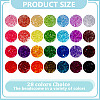 2380Pcs 28 Colors Transparent Acrylic Beads TACR-PH0001-87-2
