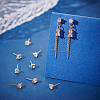 20Pcs Brass Stud Earring Findings KK-BC0009-64-4