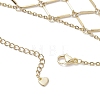 Brass Cable Chains Ring Bracelets for Women BJEW-JB11581-01-4