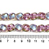 Electroplate Glass Beads Strands X-EGLA-N012-07S-4