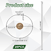 20Pcs 304 Stainless Steel Cable Wire Keychain AJEW-GA0006-85-2