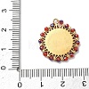 304 Stainless Steel Enamel Pendants STAS-P453-15G-04-3