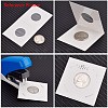 Cardboard Staple Type Coin Mylar Flip Holder Cover Case AJEW-WH0052-06E-2