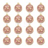 Golden Plated Alloy Enamel Charms X-ENAM-S118-07N-2