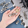 6 Sets Alloy Spring Gate Rings FIND-AR0003-14-3
