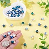 70Pcs 5 Colors Glass Pearl Pendants PALLOY-TAC0321-6