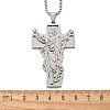 304 Stainless Steel Religion Pendant Necklaces NJEW-Z058-04P-5