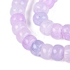 Ombre Effect Dyed Glass Beads Strands X-GLAA-Q106-05A-A11-3