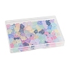 120Pcs 9 Colors Transparent Spray Paint Glass Beads GLAA-FS0002-12C-6