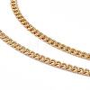 201 Stainless Steel Curb Chain Necklace for Men Women NJEW-P268-A37-2X5-2