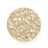 Texture Theme Round Brass Stamp Head AJEW-M036-01B-G-2