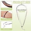 10Pcs Cotton & Metallic Cord Necklace Making NJEW-TAC0057-4