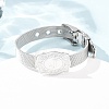 304 Stainless Steel Watch Band Chain Bracelets for Women Men BJEW-P386-09P-J-2
