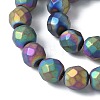 Electroplated Synthetic Non-magnetic Hematite Beads Strands G-S382-01C-3