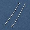 50MM Silver Color Plated Brass Eye Pins X-EPC5.0cm-S-2