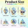 6Pcs Colorful Suncatcher Rainbow Prism Electrostatic Glass Stickers DIY-WH0409-69D-2