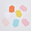 DELORIGIN 240Pcs 6 Colors Blank Hollow Paper Gift Tags Sets CDIS-DR0001-02-4