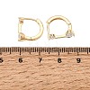 Brass Micro Pave Cubic Zirconia Hoop Earrings KK-CBAD29A-04G-5