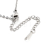 Non-Tarnish 304 Stainless Steel Pendant Necklaces NJEW-P306-08P-3