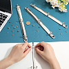 Iron Notebook 3-Ring Loose Leaf Book Binder Hinged Clamp FIND-WH20007-15D-P-3