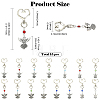 15Pcs 15 Styles Alloy & Glass Pendant Decorations HJEW-YW00508-2