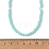 4MM Glass Seed Beaded Necklaces for Women NJEW-JN06543-5