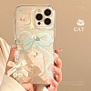 Cute Cartoon Cat TPU Plastic Mobile Phone Cover PW-WGF333E-03-3