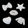5Pcs 5 Styles Handmade Polymer Clay Pendants RB-BT0001-05C-9