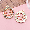 Zinc Alloy Crystal Rhinestone Pendants WGC2D94-07-1