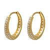 Rack Plating Brass Micro Pave Cubic Zirconia Hoop Earrings EJEW-H143-25G-01-4