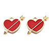 Light Gold Plated Alloy Pendants ENAM-T009-35A-2