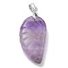 Natural Amethyst Pendants G-E339-02E-3