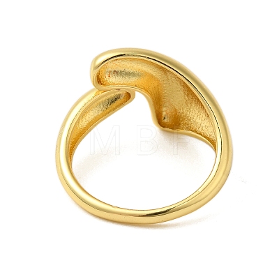 Pea Brass Finger Rings for Women RJEW-A048-12G-1