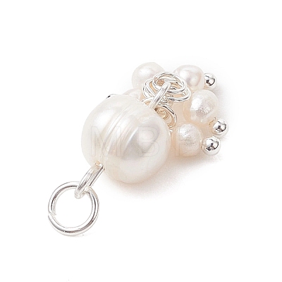 Potato Natural Cultured Freshwater Pearl Pendants PALLOY-JF04749-02-1