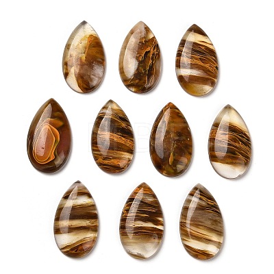 Tigerskin Glass Cabochons G-H289-07-1