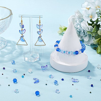 Mixed Styles Transparent Glass Beads GLAA-SC0002-17D-1