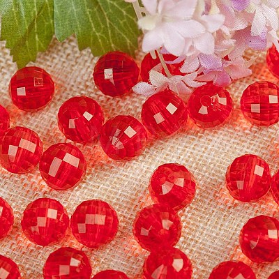 Transparent Acrylic Beads TACR-NH0001-B-10-1