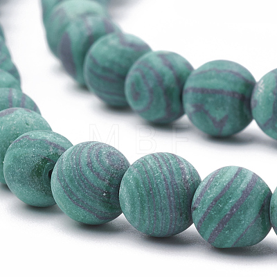 Synthetic Malachite Beads Strands X-G-T106-199-1
