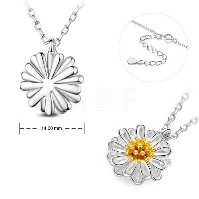 SHEGRACE Fashion Rhodium Plated 925 Sterling Silver Pendant Necklace JN123A-1