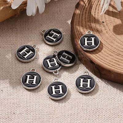 Platinum Plated Alloy Charms ENAM-S118-02H-P-1