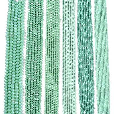 Electroplate Glass Beads Strands EGLA-A044-P1mm-A14-1