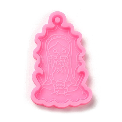 Mother's Day Mother Hug Baby Silicone Pendant Molds AJEW-M221-03C-1