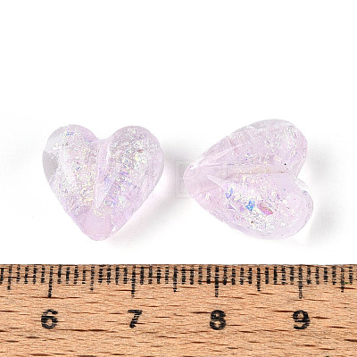 Handmade Foil Lampwork Beads Strands FOIL-T008-08C-1