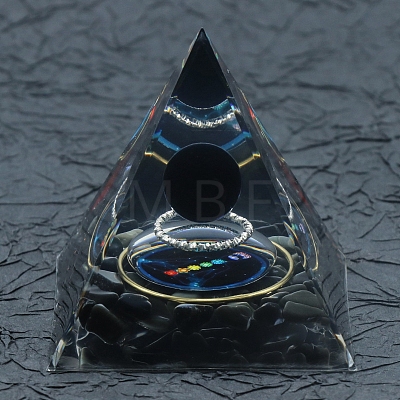 Resin Orgonite Pyramid PW-WG36540-01-1