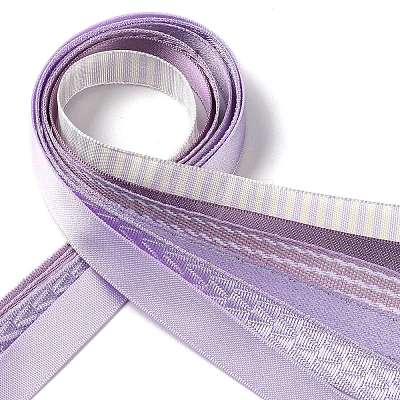 18 Yards 6 Styles Polyester Ribbon SRIB-Q022-B05-1