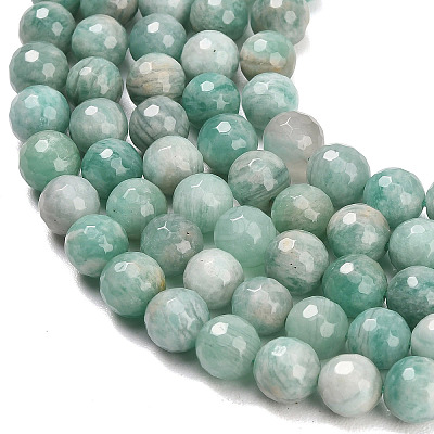 Natural Amazonite Beads Strands G-C280-B13-8mm-1