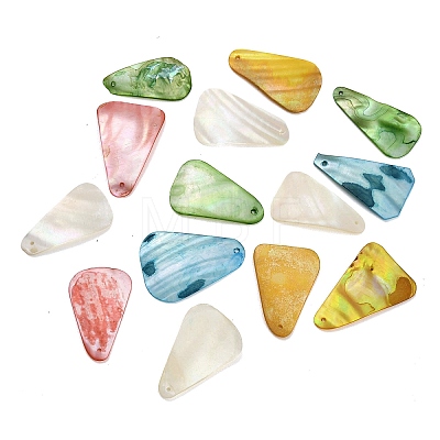 Dyed Natural Shell Pendants SHEL-C010-13-1