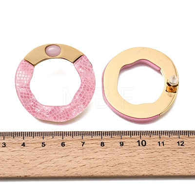304 Stainless Steel & Acrylic Stud Earrings for Women EJEW-A164-07G-1