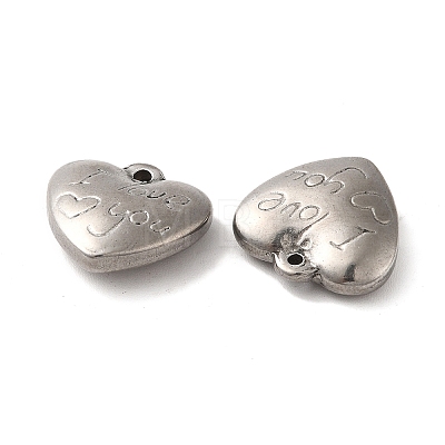 Non-Tarnish Valentine's Day 304 Stainless Steel Pendants STAS-E193-15P-1